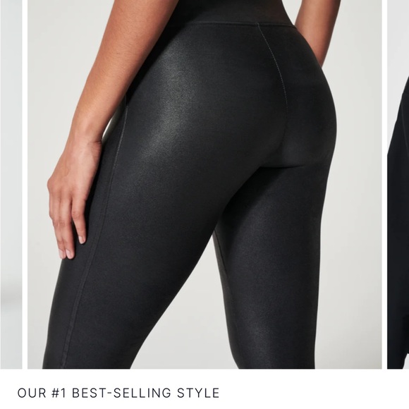 SPANX faux leather leggings - Picture 2 of 4